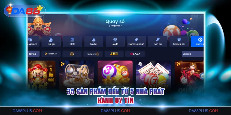 35 sản phẩm đến từ 5 nhà phát hành uy tín