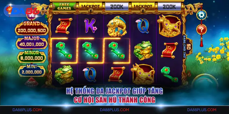 Hệ thống đa Jackpot giúp tăng cơ hội săn hũ thành công
