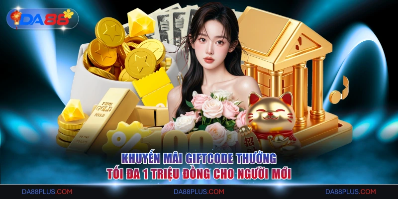 Khuyến mãi giftcode thưởng tối đa 1 triệu đồng cho người mới