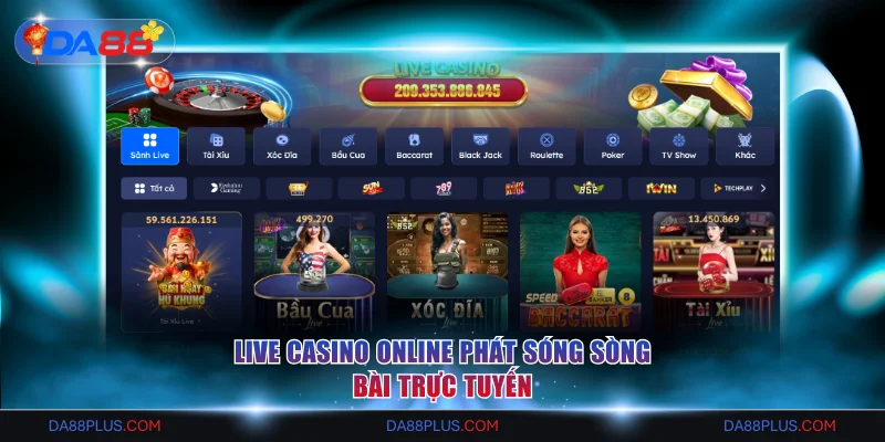 Live Casino online phát sóng sòng bài trực tuyến